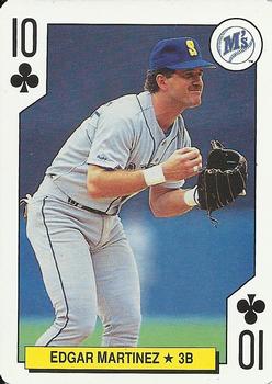 1992 Bicycle All-Stars Playing Cards #10♣ Edgar Martinez Front
