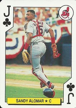 1992 Bicycle All-Stars Playing Cards #J♣ Sandy Alomar Jr. Front