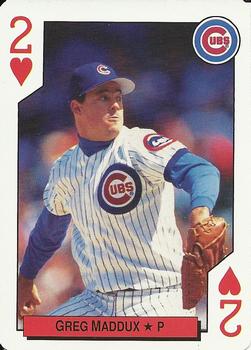 1992 Bicycle All-Stars Playing Cards #2♥ Greg Maddux Front