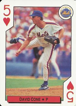 1992 Bicycle All-Stars Playing Cards #5♥ David Cone Front