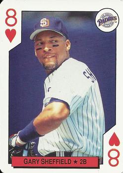 1992 Bicycle All-Stars Playing Cards #8♥ Gary Sheffield Front