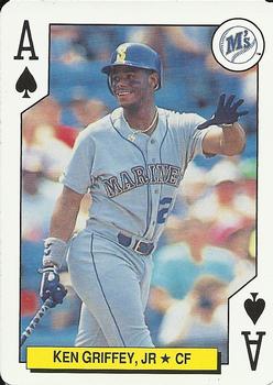 1992 Bicycle All-Stars Playing Cards #A♠ Ken Griffey Jr. Front