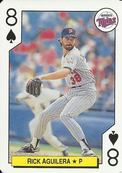 1992 Bicycle All-Stars Playing Cards #8♠ Rick Aguilera Front