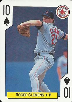 1992 Bicycle All-Stars Playing Cards #10♠ Roger Clemens Front