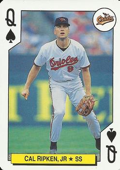1992 Bicycle All-Stars Playing Cards #Q♠ Cal Ripken Jr. Front