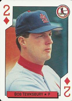 1992 Bicycle All-Stars Playing Cards #2♦ Bob Tewksbury Front