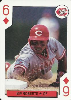 1992 Bicycle All-Stars Playing Cards #6♦ Bip Roberts Front
