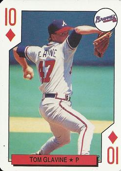 1992 Bicycle All-Stars Playing Cards #10♦ Tom Glavine Front