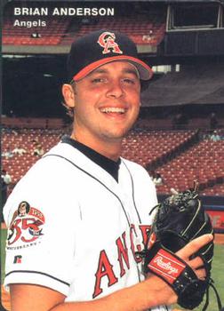 1995 Mother's Cookies California Angels #22 Brian Anderson Front