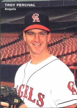 1995 Mother's Cookies California Angels #25 Troy Percival Front