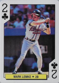 1992 U.S. Playing Card Co. Atlanta Braves Playing Cards #2♣ Mark Lemke Front