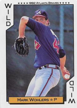 1992 Bicycle Atlanta Braves World Series Playing Cards #WILD Mark Wohlers Front