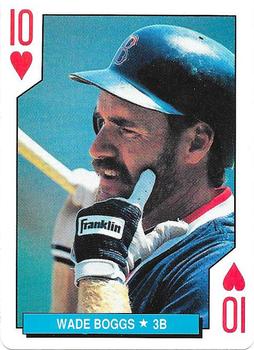 1992 U.S. Playing Card Co. Boston Red Sox Playing Cards #10♥ Wade Boggs Front