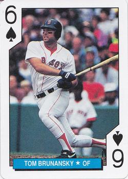 1992 U.S. Playing Card Co. Boston Red Sox Playing Cards #6♠ Tom Brunansky Front