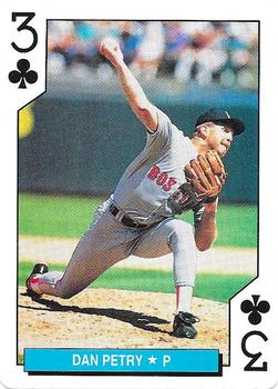 1992 U.S. Playing Card Co. Boston Red Sox Playing Cards #3♣ Dan Petry Front
