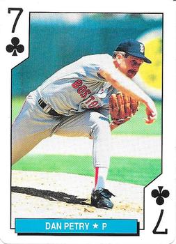 1992 U.S. Playing Card Co. Boston Red Sox Playing Cards #7♣ Dan Petry Front