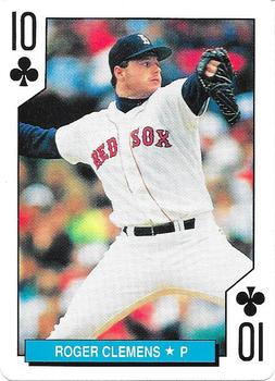 1992 U.S. Playing Card Co. Boston Red Sox Playing Cards #10♣ Roger Clemens Front