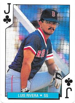 1992 U.S. Playing Card Co. Boston Red Sox Playing Cards #J♣ Luis Rivera Front