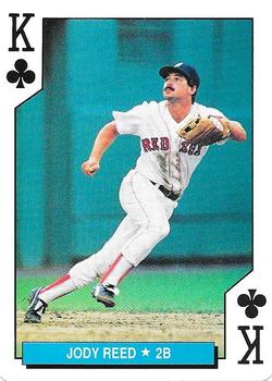 1992 U.S. Playing Card Co. Boston Red Sox Playing Cards #K♣ Jody Reed Front