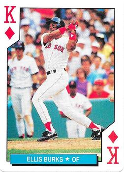 1992 U.S. Playing Card Co. Boston Red Sox Playing Cards #K♦ Ellis Burks Front