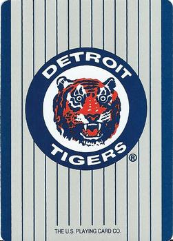 1992 U.S. Playing Card Co. Detroit Tigers Playing Cards #A♣ Tony Phillips Back