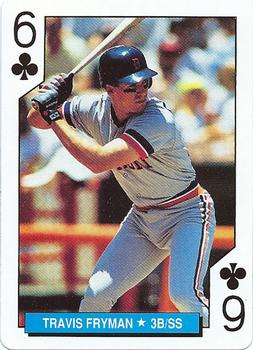 1992 U.S. Playing Card Co. Detroit Tigers Playing Cards #6♣ Travis Fryman Front