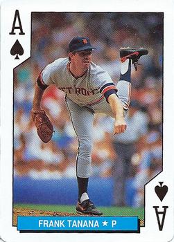 1992 U.S. Playing Card Co. Detroit Tigers Playing Cards #A♠ Frank Tanana Front