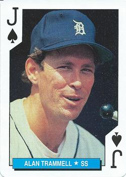 1992 U.S. Playing Card Co. Detroit Tigers Playing Cards #J♠ Alan Trammell Front