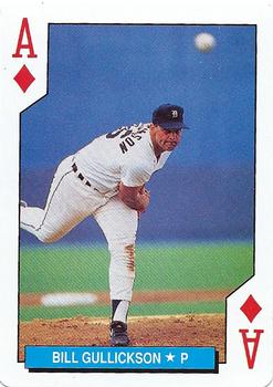 1992 U.S. Playing Card Co. Detroit Tigers Playing Cards #A♦ Bill Gullickson Front