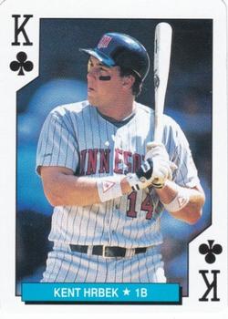 1992 U.S. Playing Card Co. Minnesota Twins Playing Cards #K♣ Kent Hrbek Front