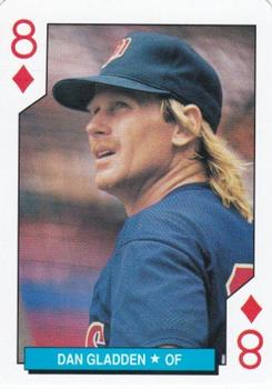 1992 U.S. Playing Card Co. Minnesota Twins Playing Cards #8♦ Dan Gladden Front