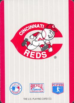 1993 Bicycle Cincinnati Reds Playing Cards #2♣ Jacob Brumfield Back