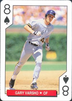 1993 Bicycle Cincinnati Reds Playing Cards #8♠ Gary Varsho Front