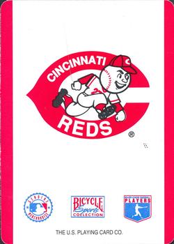 1993 Bicycle Cincinnati Reds Playing Cards #NNO Reds schedule Back