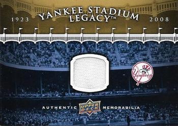 2008 Upper Deck Yankee Stadium Legacy Final Season Box Set #NNO1 Game Used Jersey Front