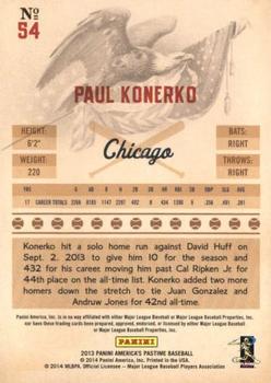 2013 Panini America's Pastime #54 Paul Konerko Back