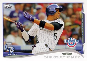 2014 Topps Opening Day #16 Carlos Gonzalez Front