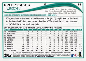 2014 Topps Opening Day #28 Kyle Seager Back