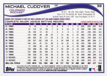 2014 Topps Opening Day #38 Michael Cuddyer Back