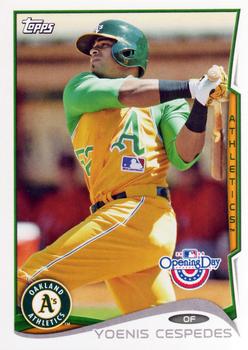 2014 Topps Opening Day #88 Yoenis Cespedes Front