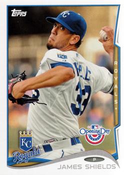 2014 Topps Opening Day #102 James Shields Front