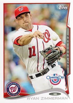 2014 Topps Opening Day #171 Ryan Zimmerman Front