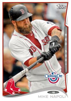 2014 Topps Opening Day #8 Mike Napoli Front