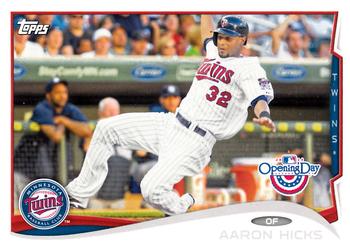 2014 Topps Opening Day #17 Aaron Hicks Front