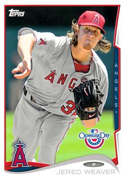 2014 Topps Opening Day #18 Jered Weaver Front