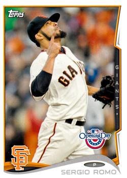 2014 Topps Opening Day #32 Sergio Romo Front