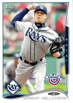 2014 Topps Opening Day #34 Jeremy Hellickson Front