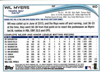 2014 Topps Opening Day #40 Wil Myers Back
