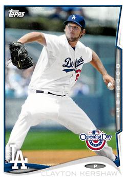 2014 Topps Opening Day #50 Clayton Kershaw Front