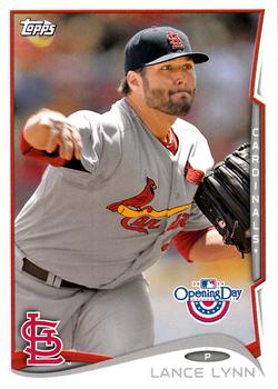 2014 Topps Opening Day #123 Lance Lynn Front